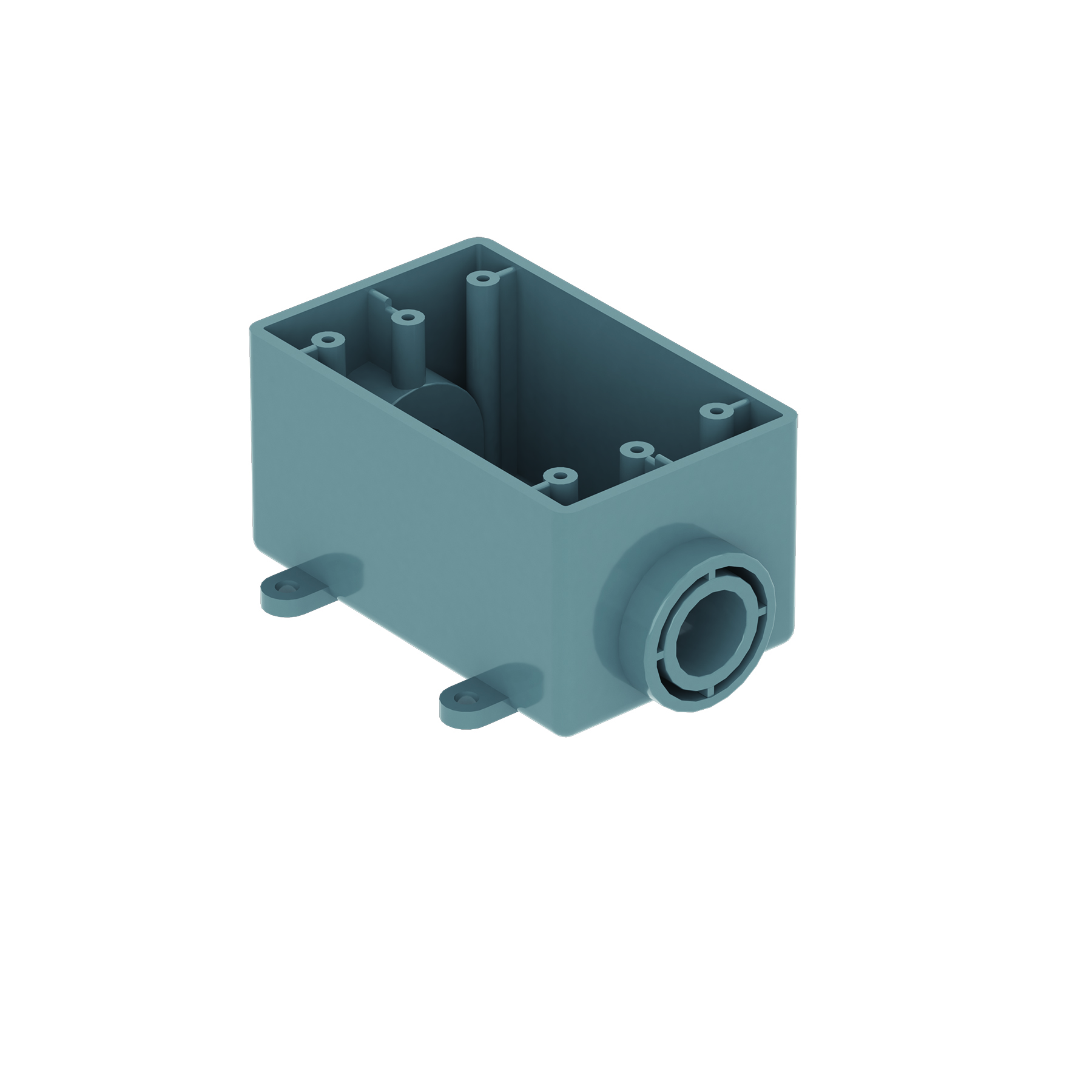 1-Gang 2-Hole F-Series PVC Electrical Box(FCB)