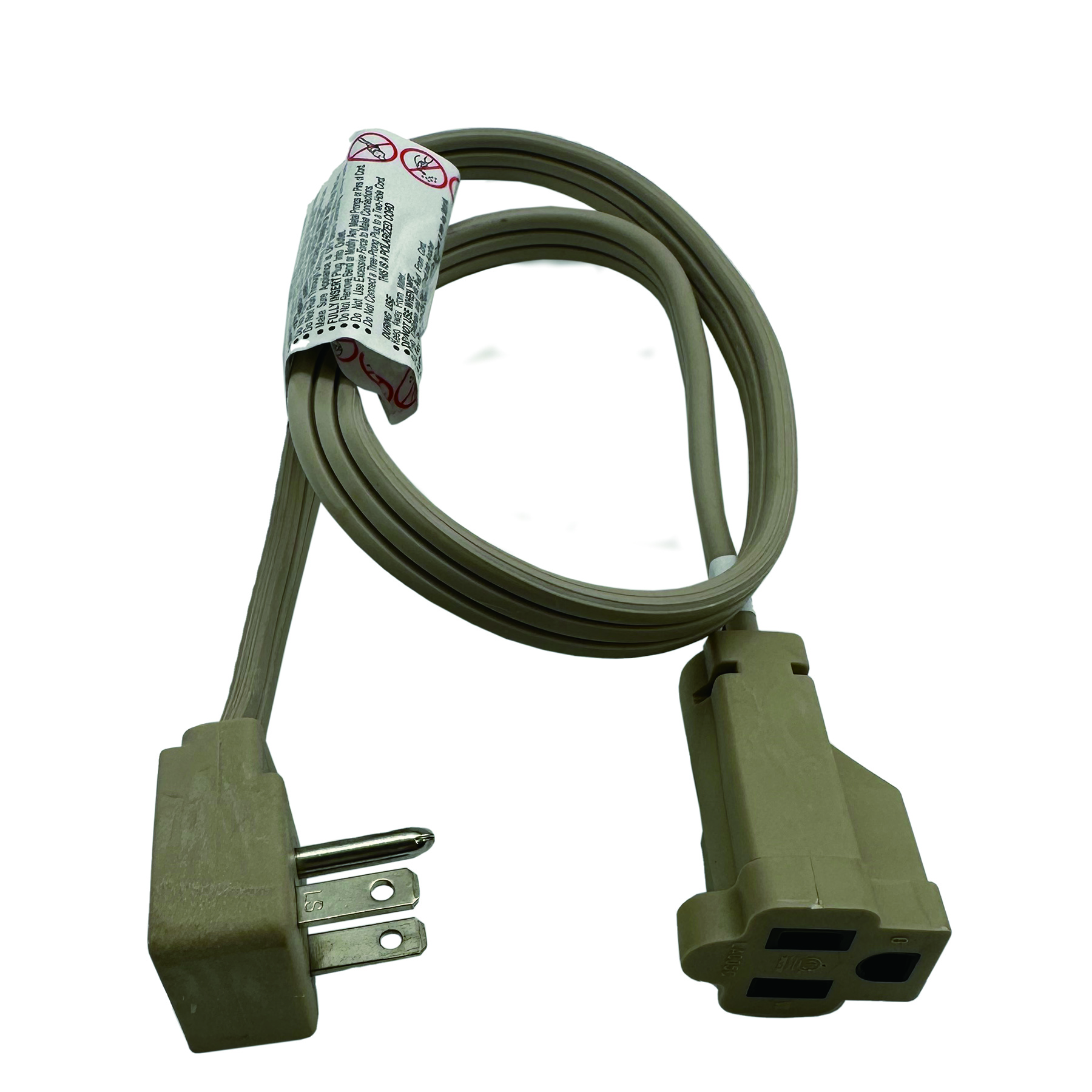 Medium-Duty Beige Indoor Appliance Extension Cord