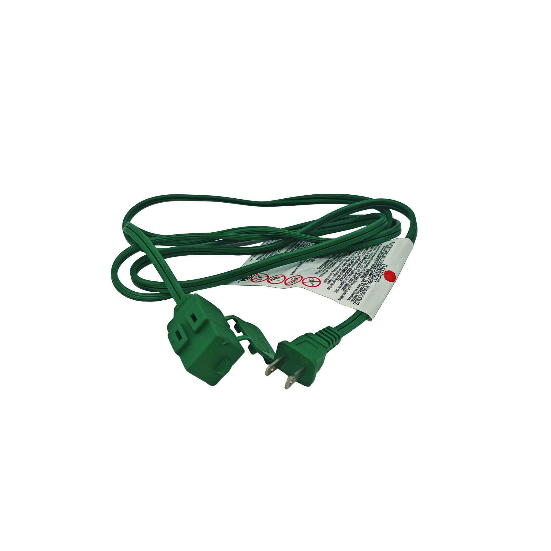 3-Outlet Light-Duty Green Indoor Extension Cord