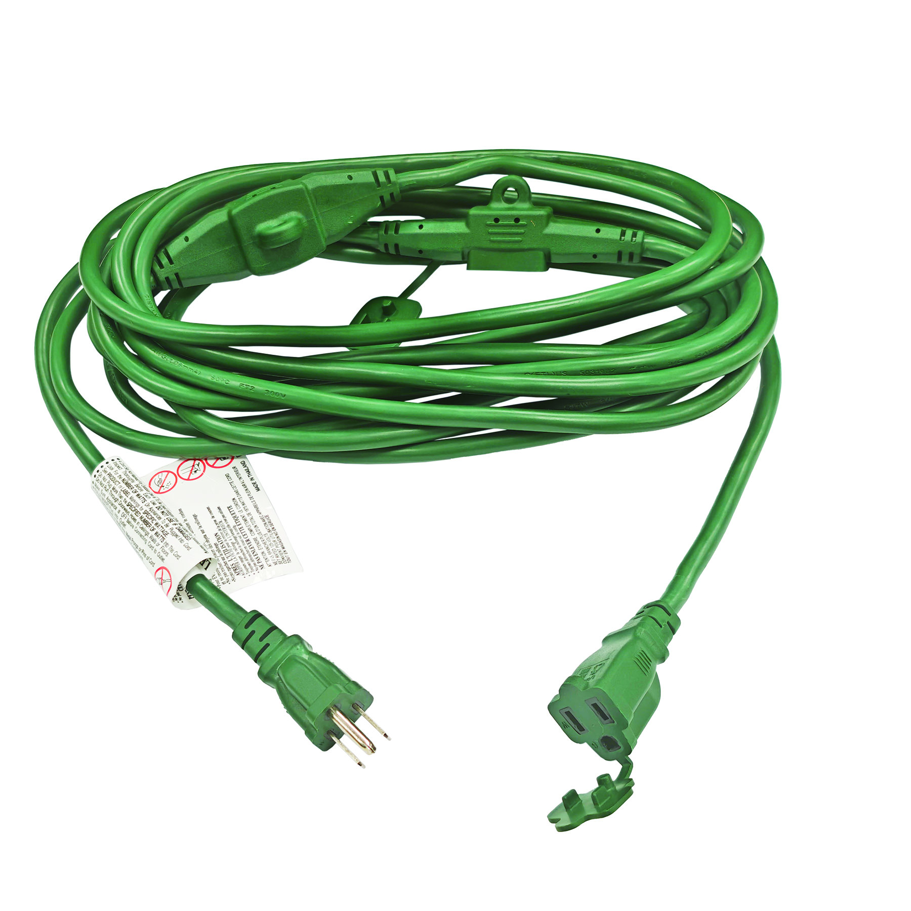 Medium-Duty Green Outdoor Extension Cord