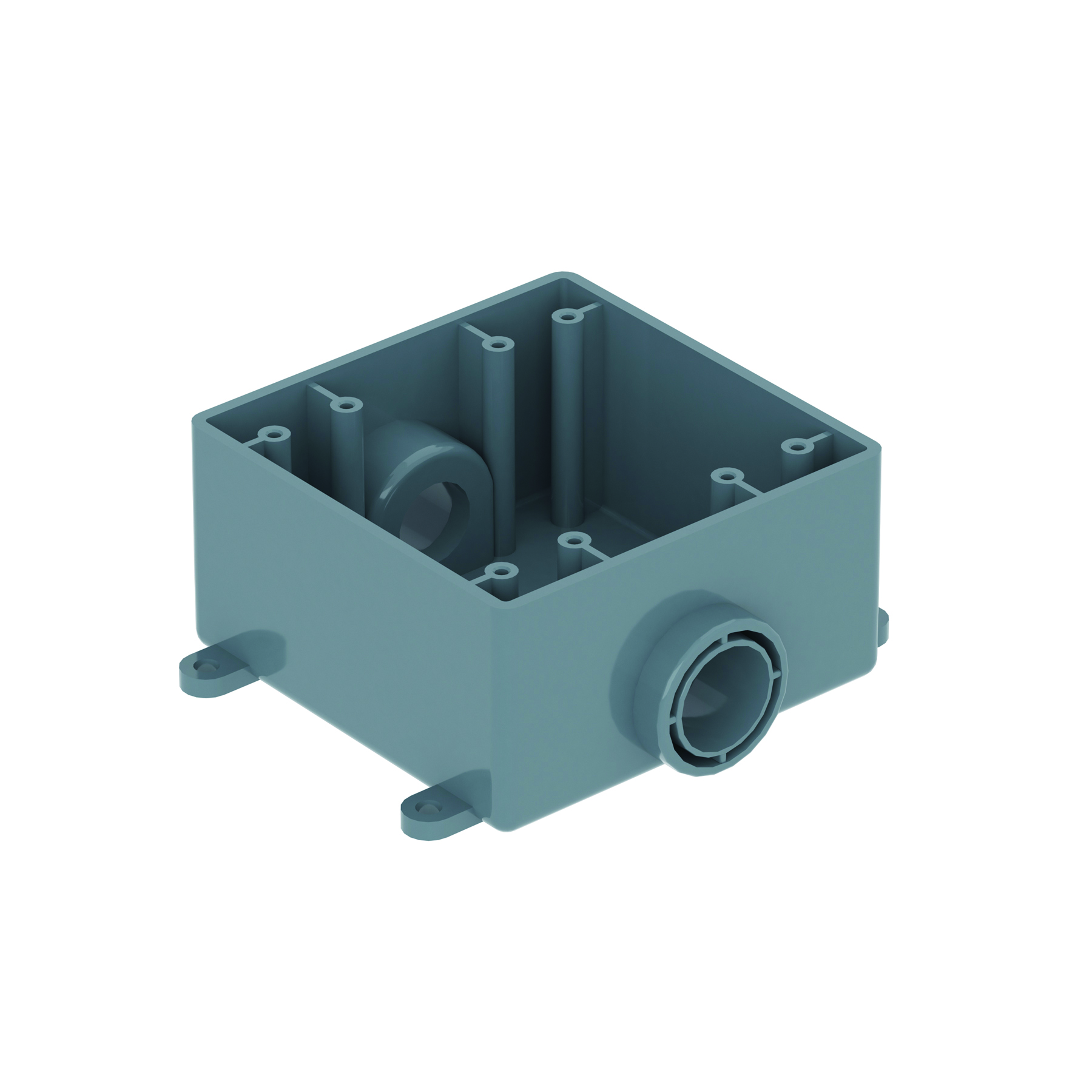 2-Gang 2-Hole F-Series PVC Electrical Box