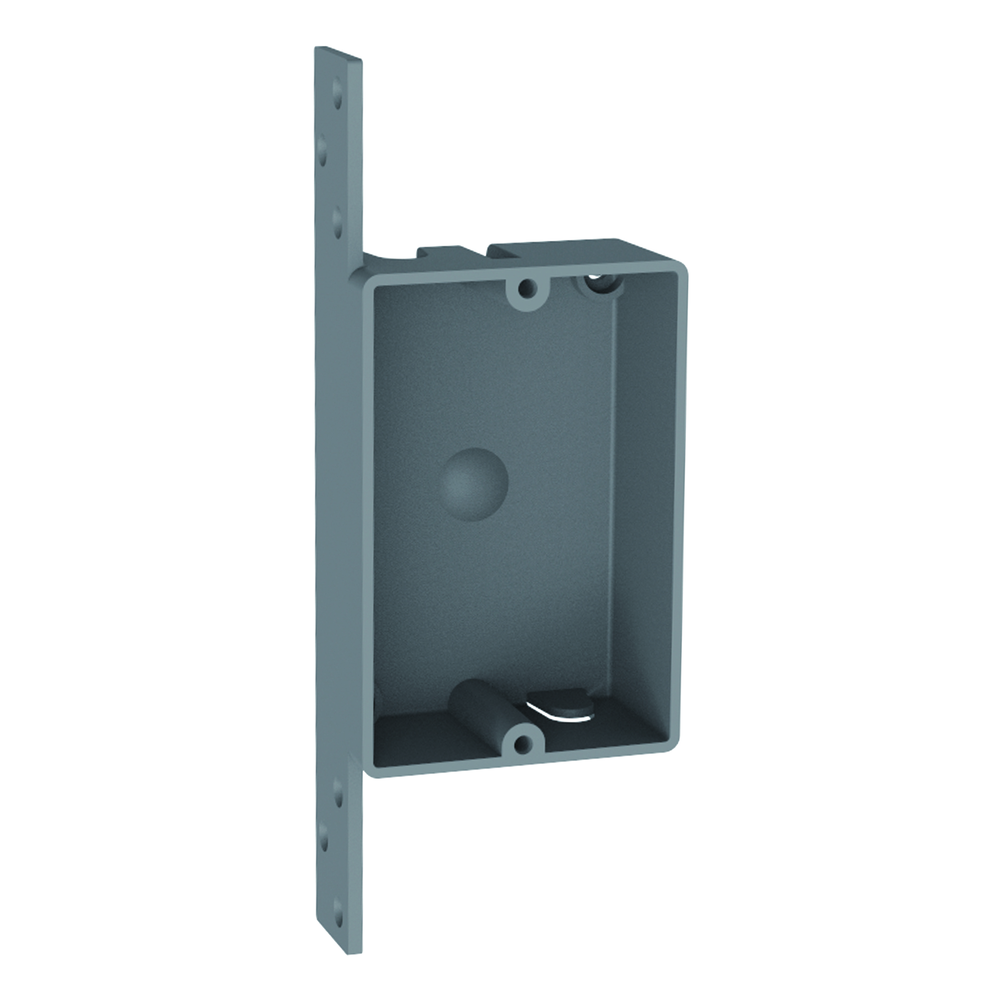 1-Gang Shallow New Work Electrical Outlet/Switch Box with bracket