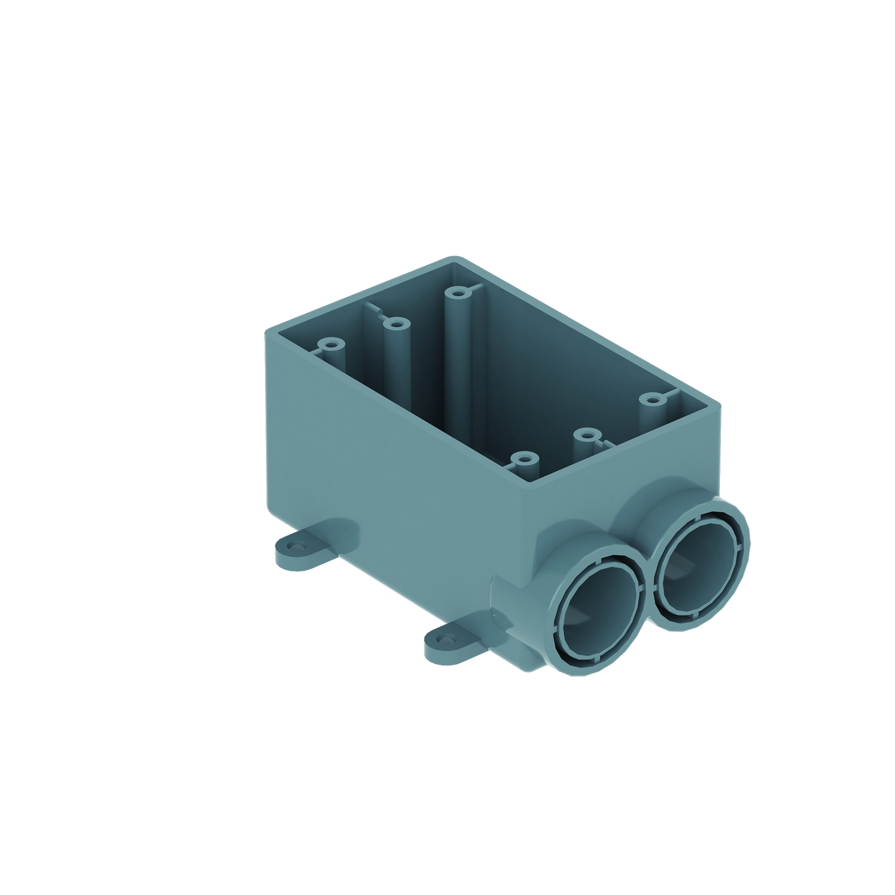 1-Gang 2-Hole F-Series PVC Electrical Box(FSB)