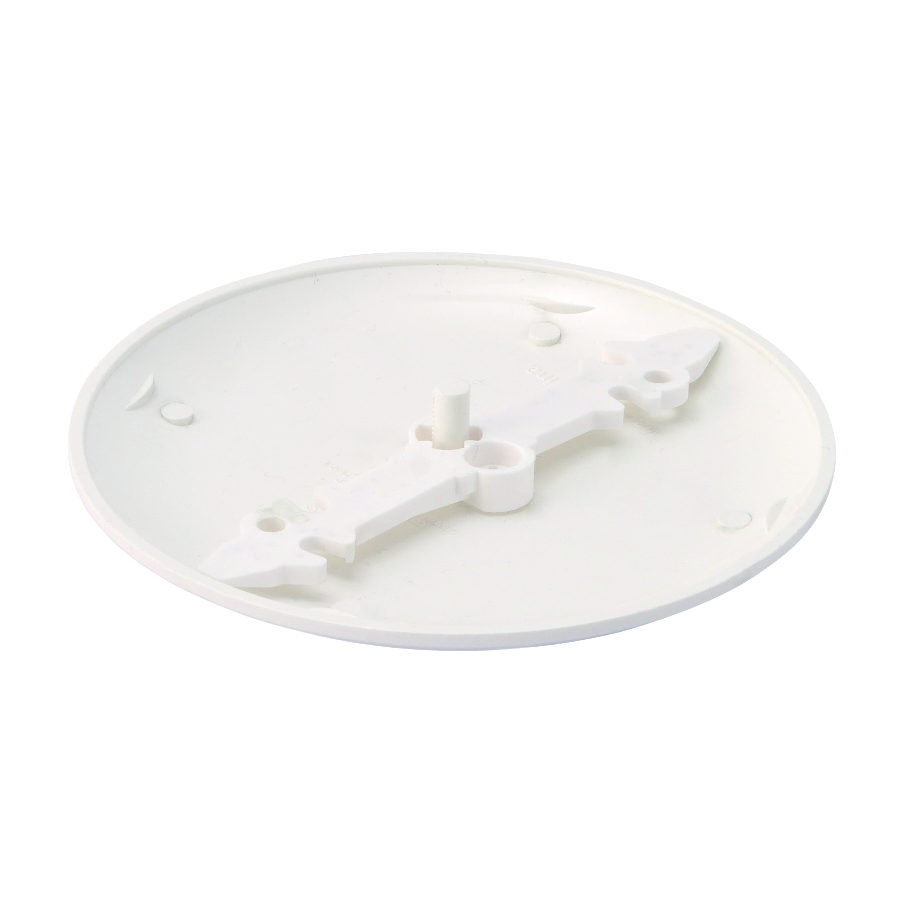 Round White PVC Box Cover With Screw
