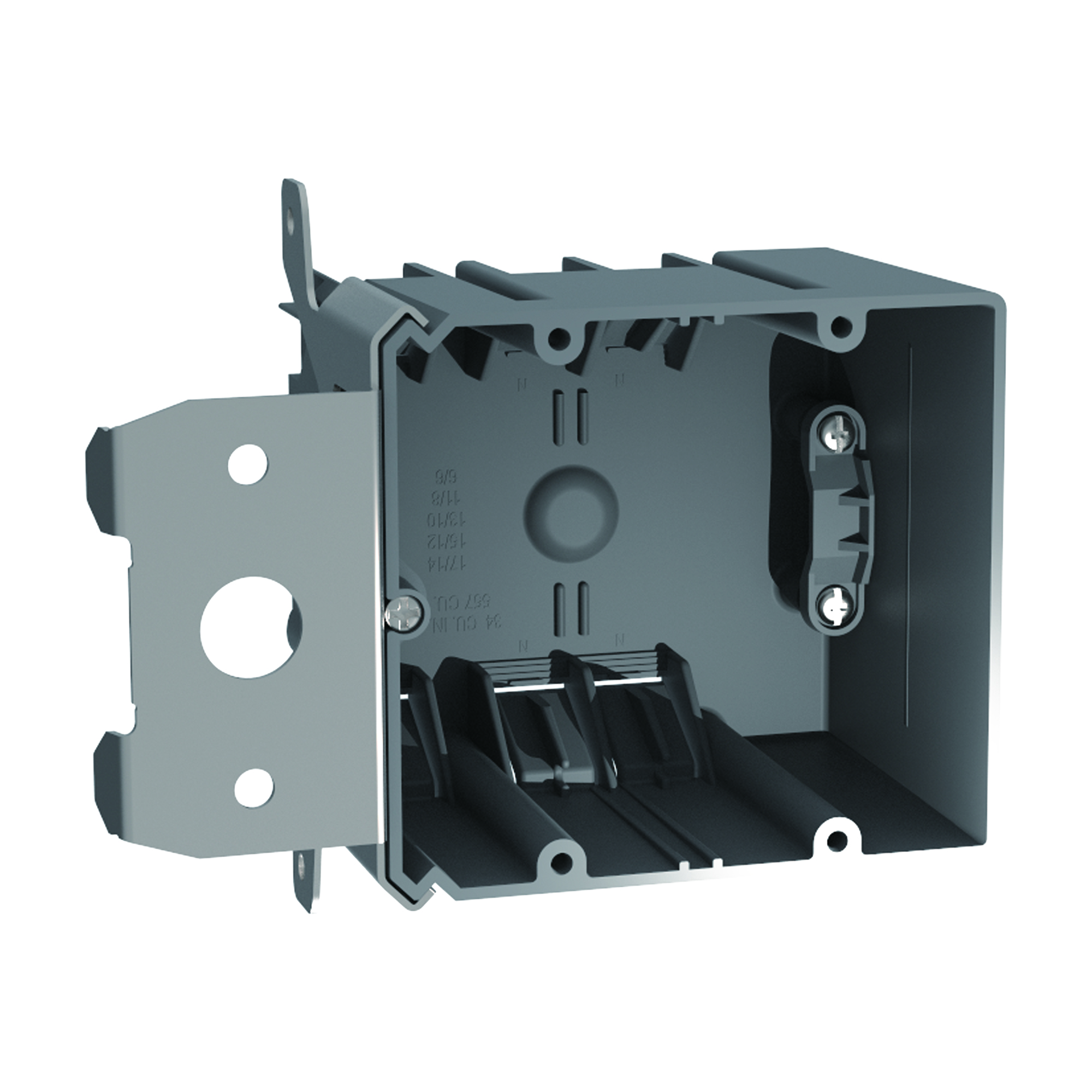 2-Gang Vertical Adjustable Electrical Outlet/Switch Box