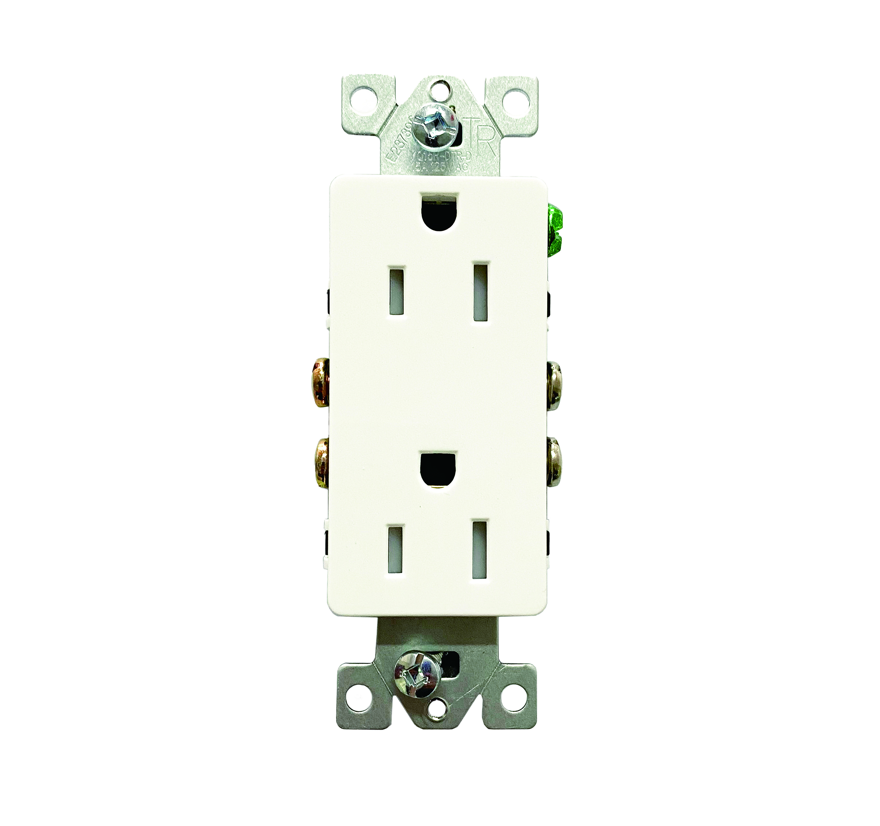 Tamper-Resistant Decorator Outlet - 8 Pack — White