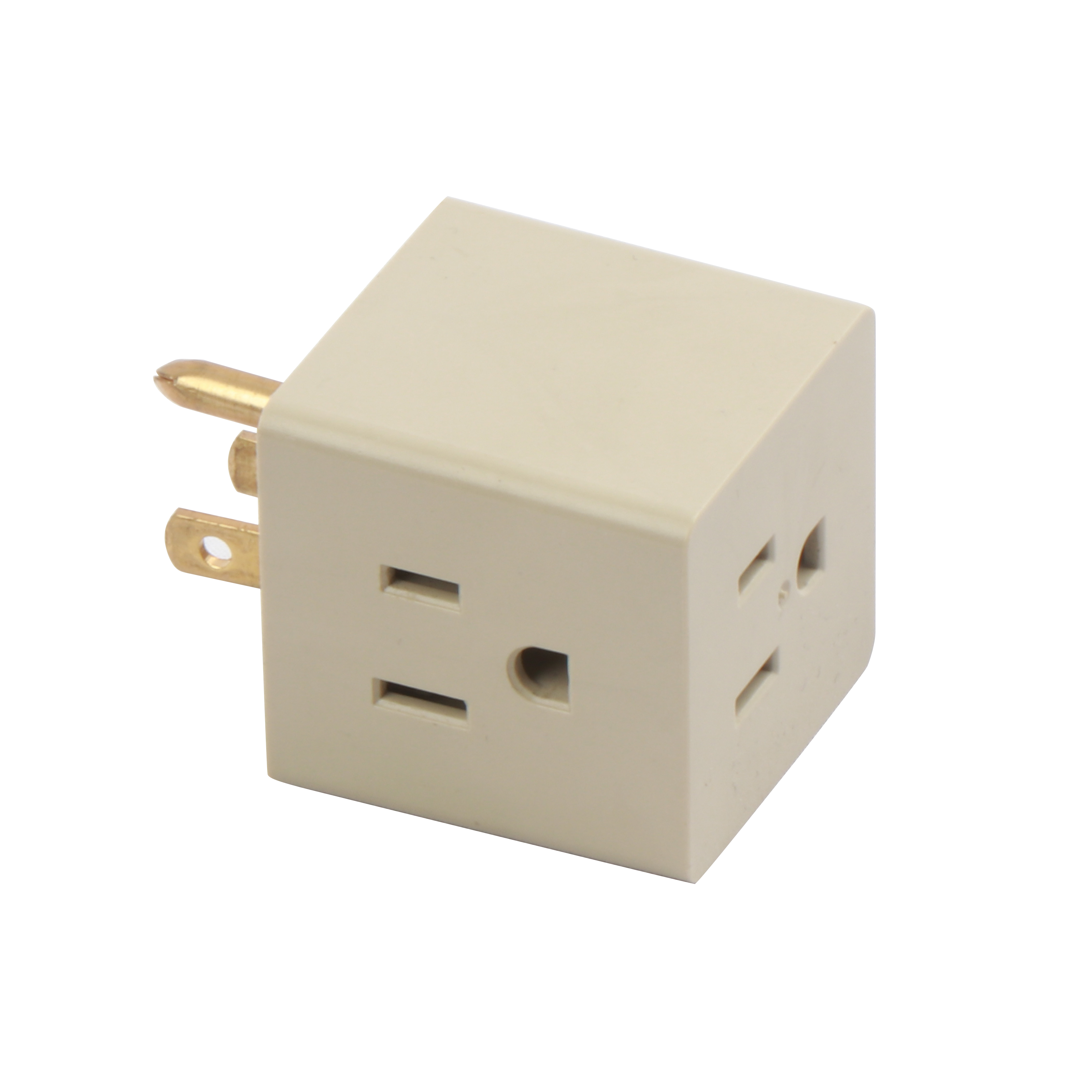 3-Outlet Wall Tap — Ivory-Square