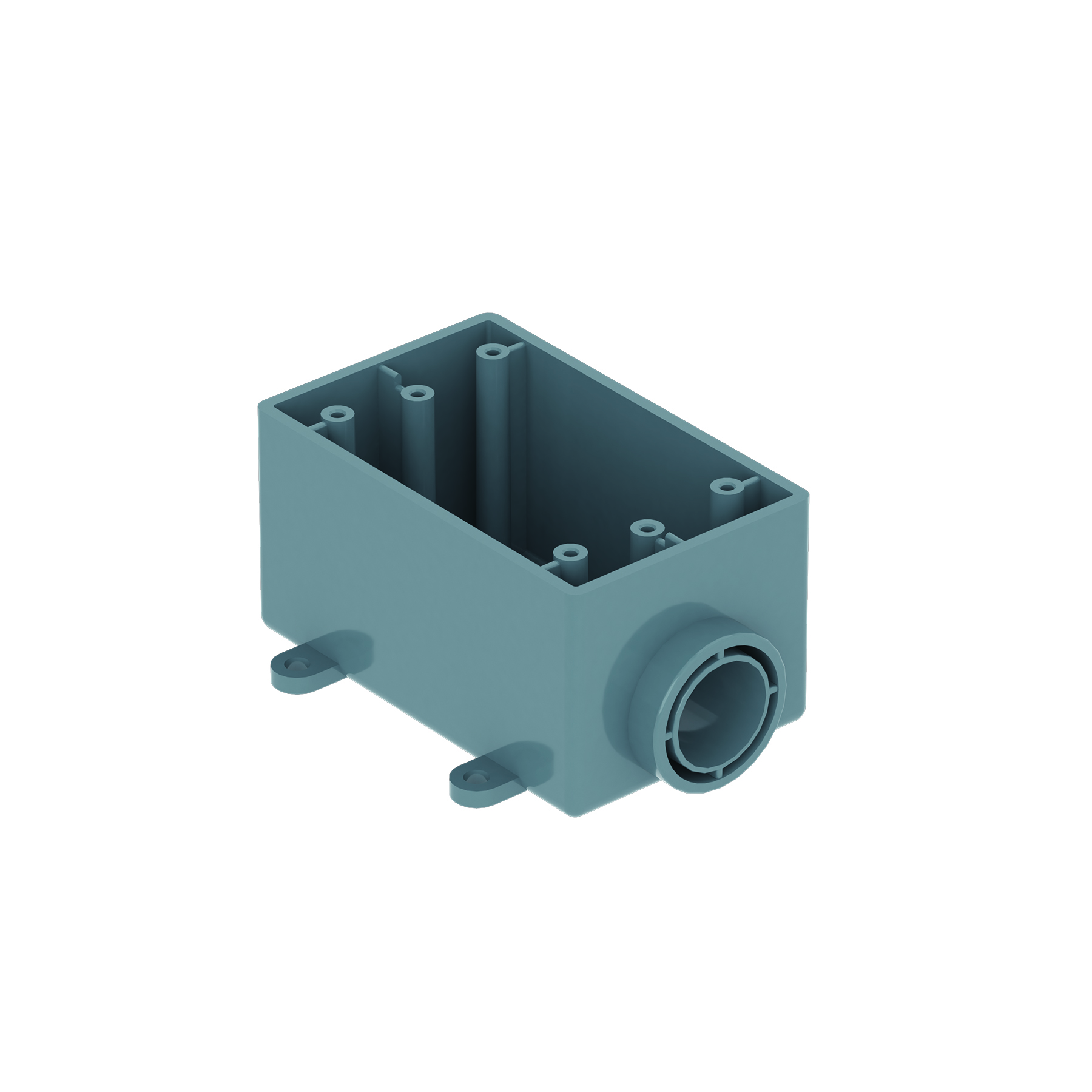 1-Gang F-Series PVC Electrical Box — 1/2"