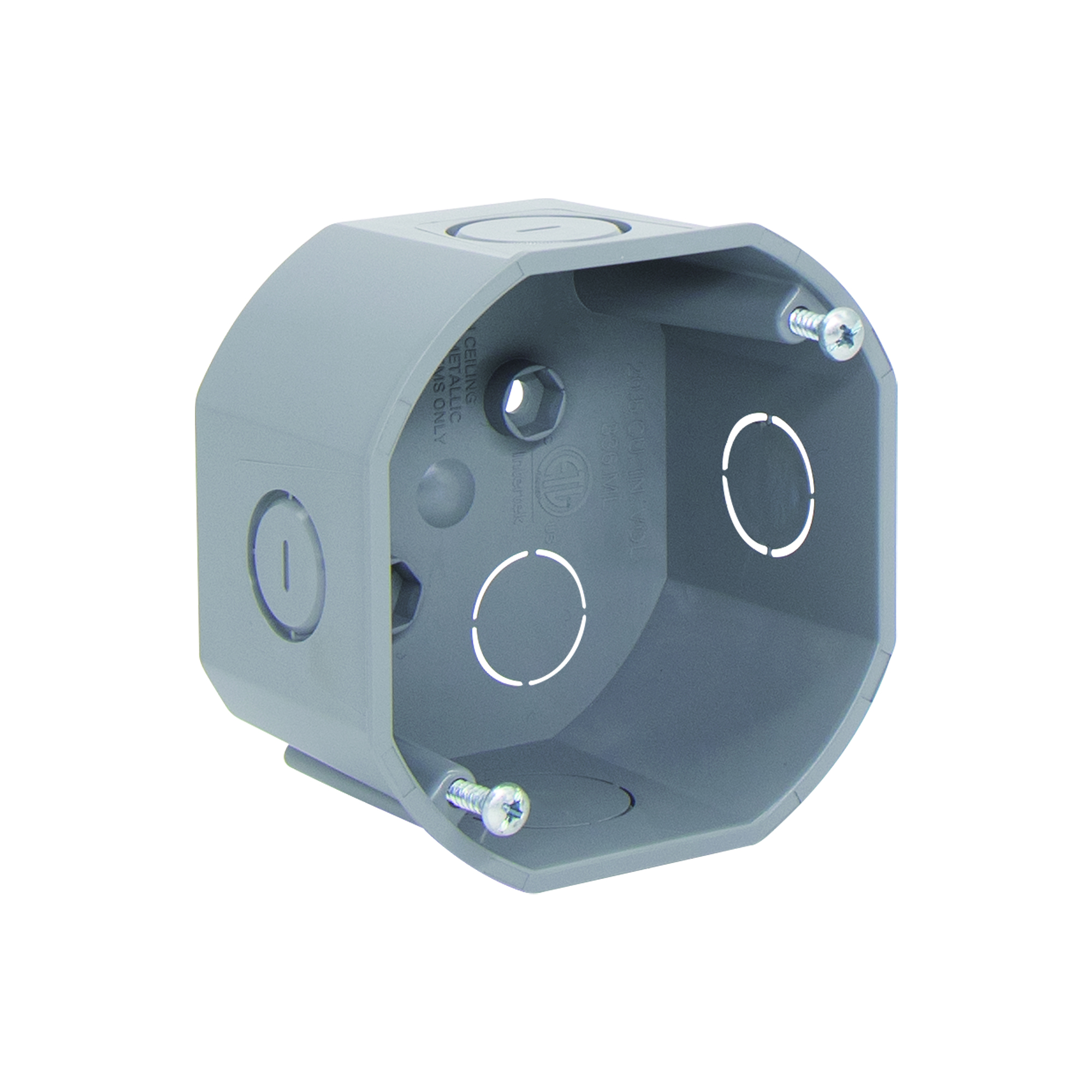 Round New Work Round Electrical Ceiling Box — 20 Cu.In.