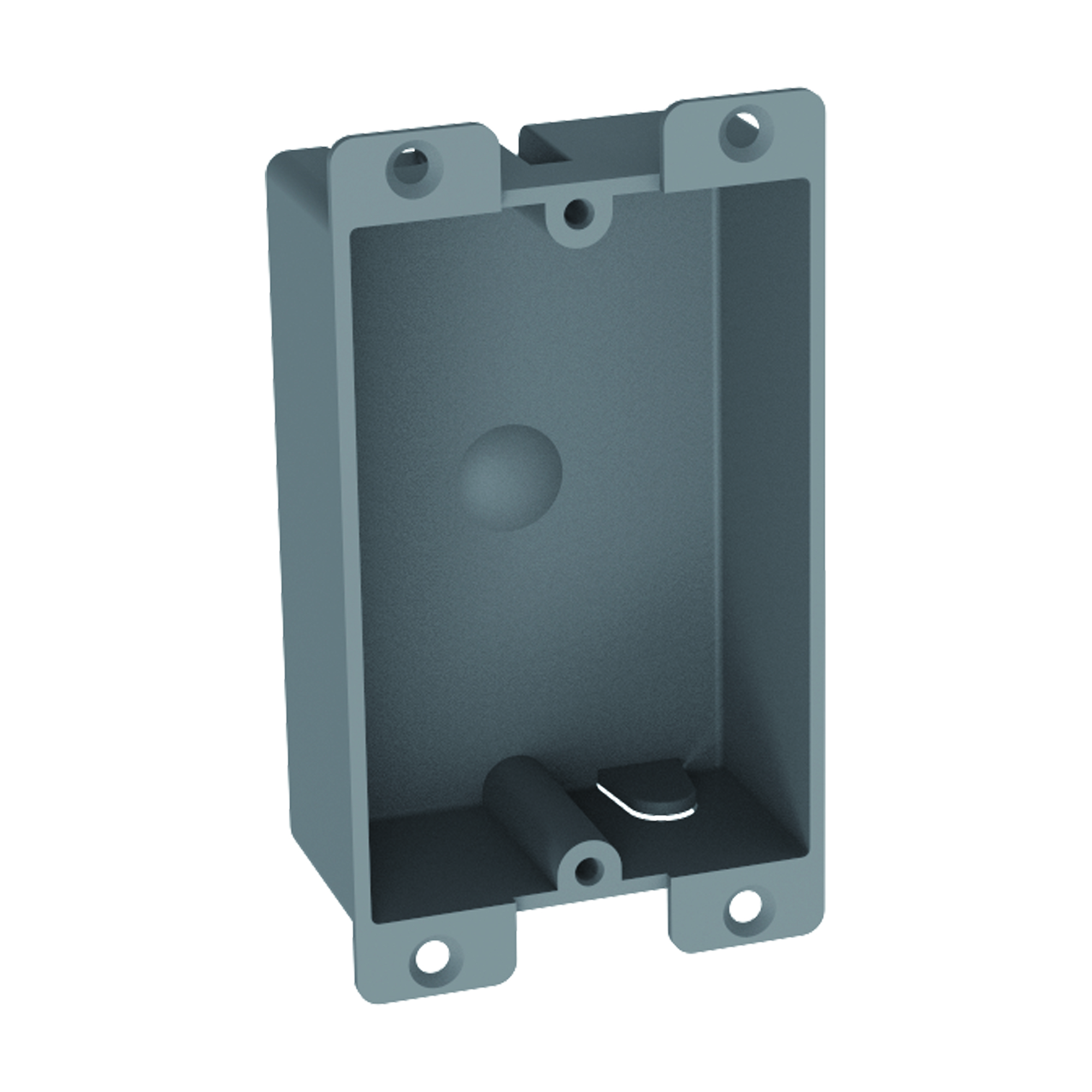 1-Gang Shallow New Work Electrical Outlet/Switch Box — 8 Cu.In.